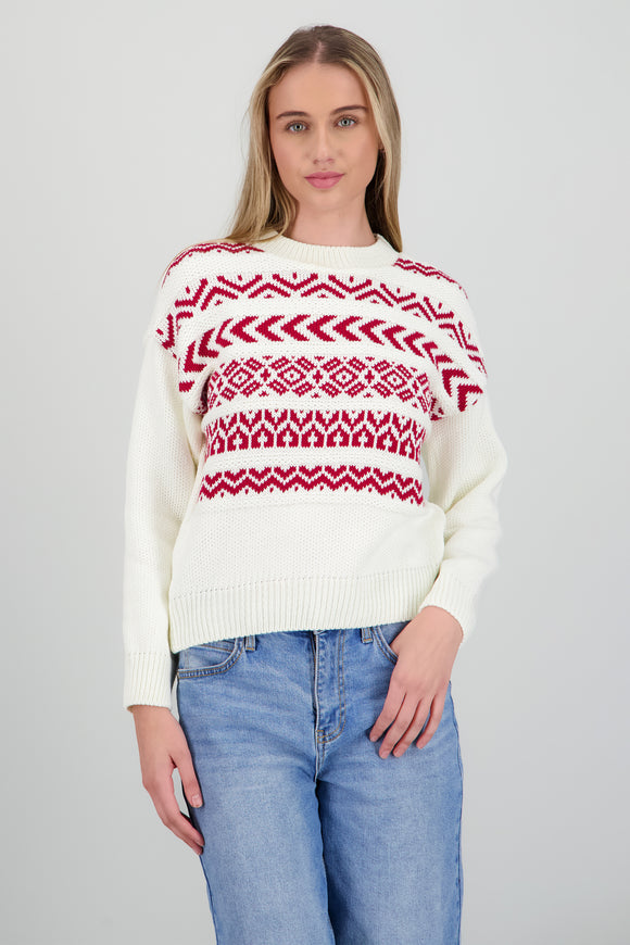 Suéter tejido grecas