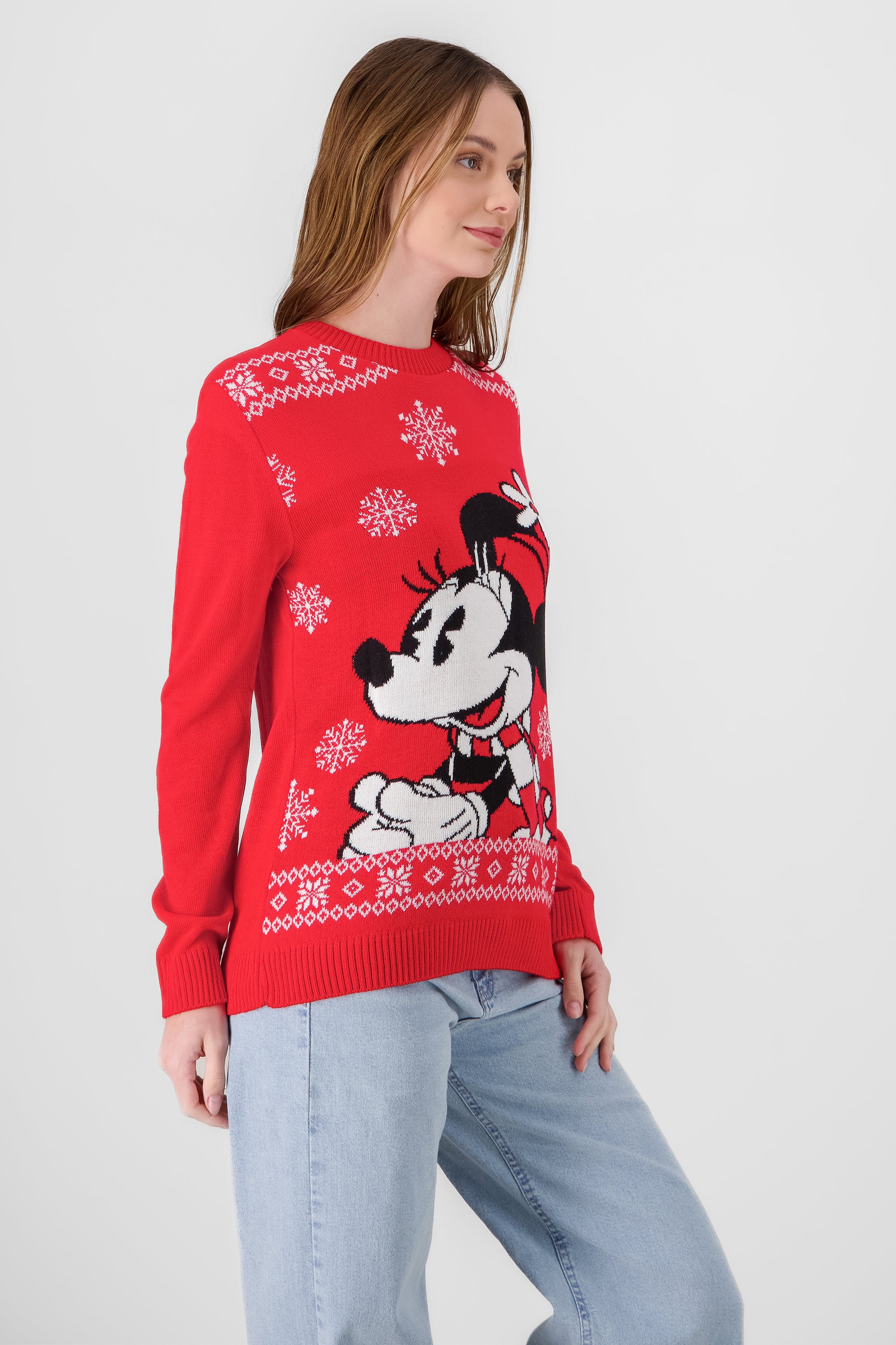 Suéter navideño Minnie ROJO