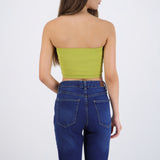 Top tubo seamless acanalado liso