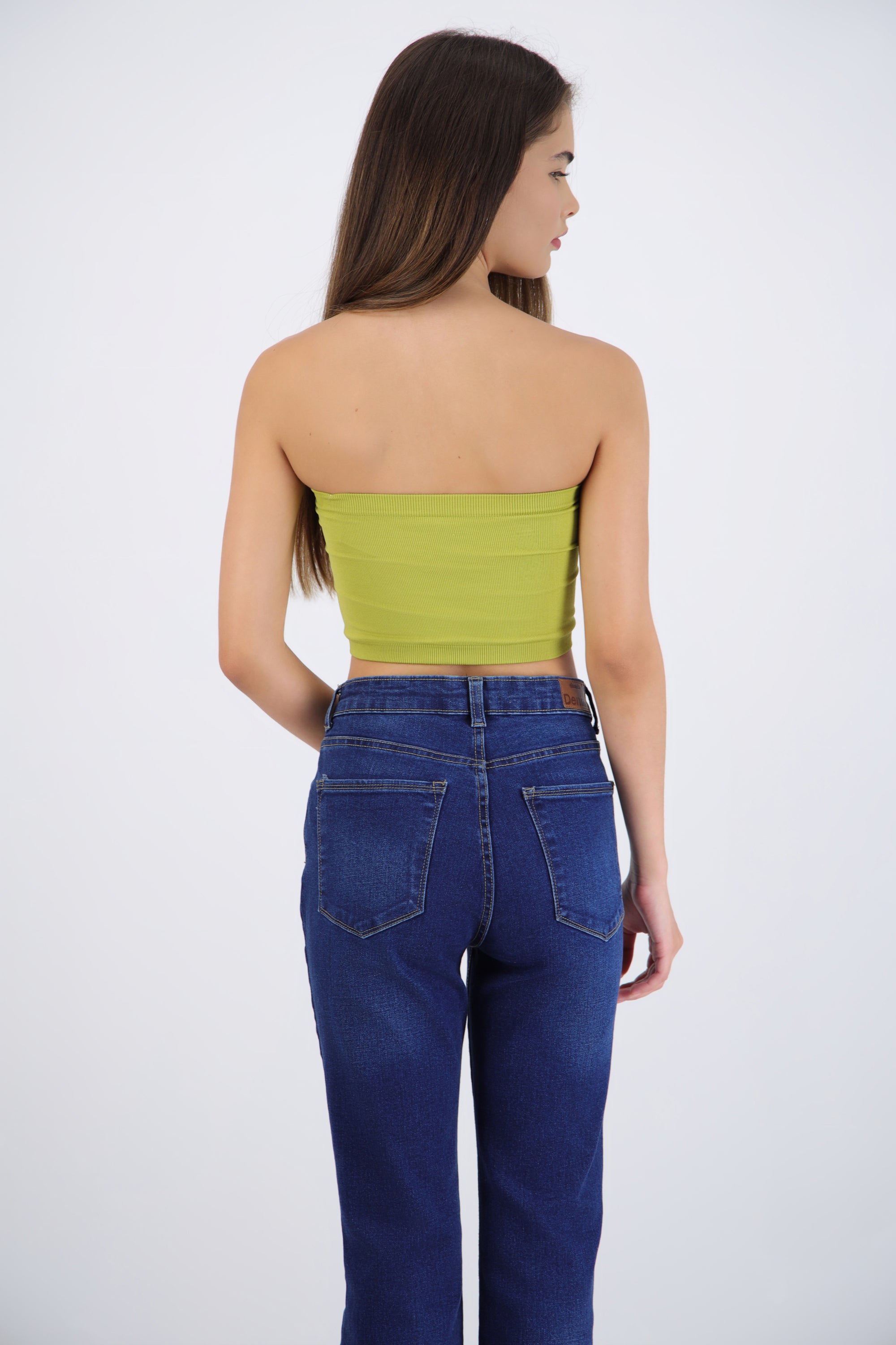 Top tubo seamless acanalado liso
