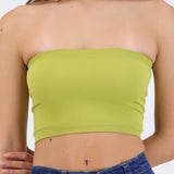Top tubo seamless acanalado liso