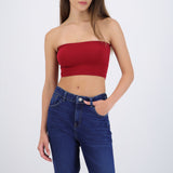 Top tubo seamless acanalado liso