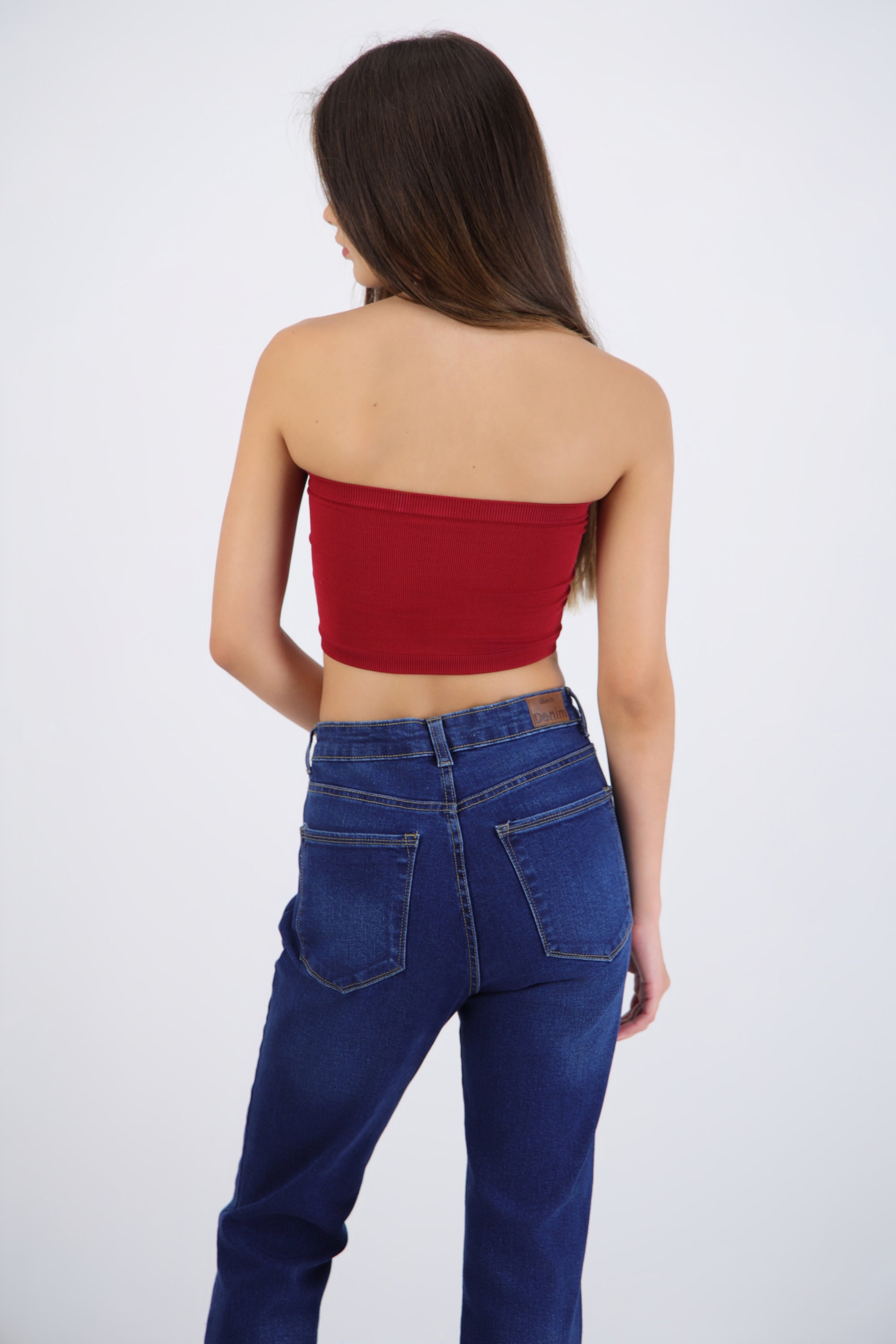 Top tubo seamless acanalado liso