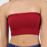 Top tubo seamless acanalado liso