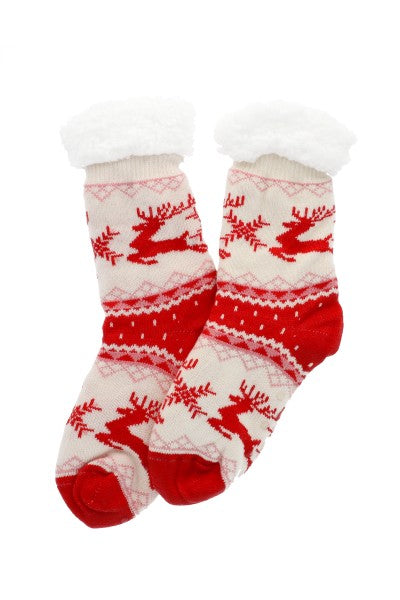 Calcetines de invierno  larga navideña