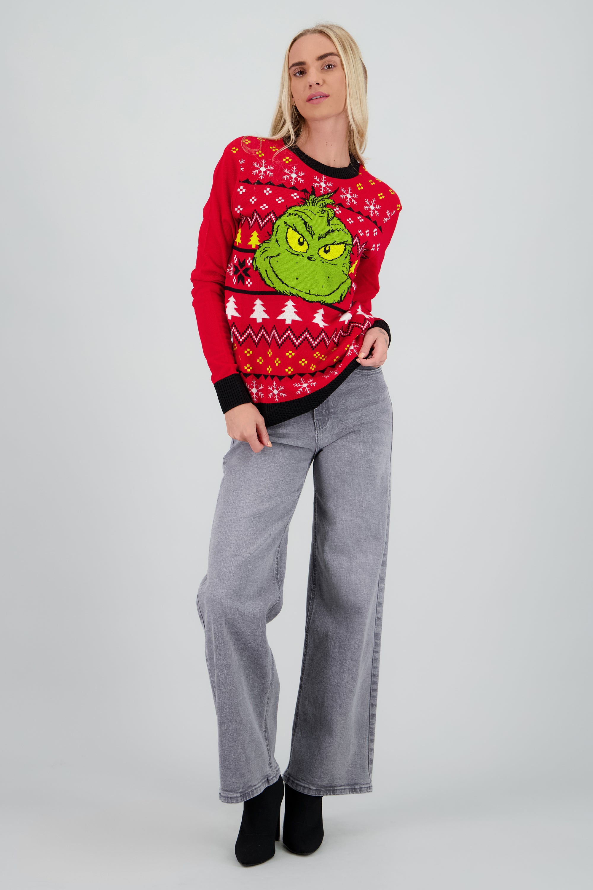 Suéter navideño Grinch ROJO