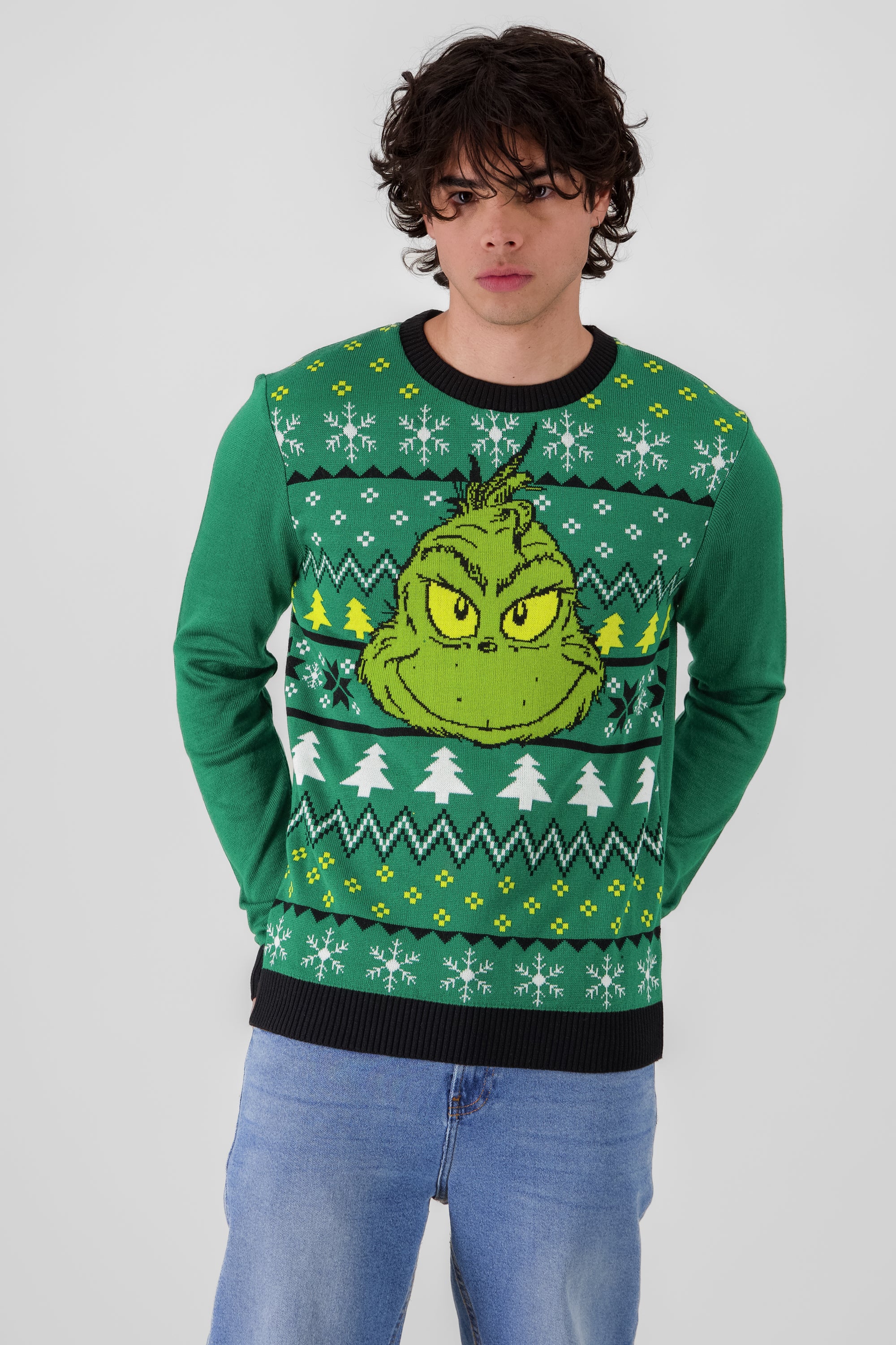 Suéter navideño Grinch VERDE