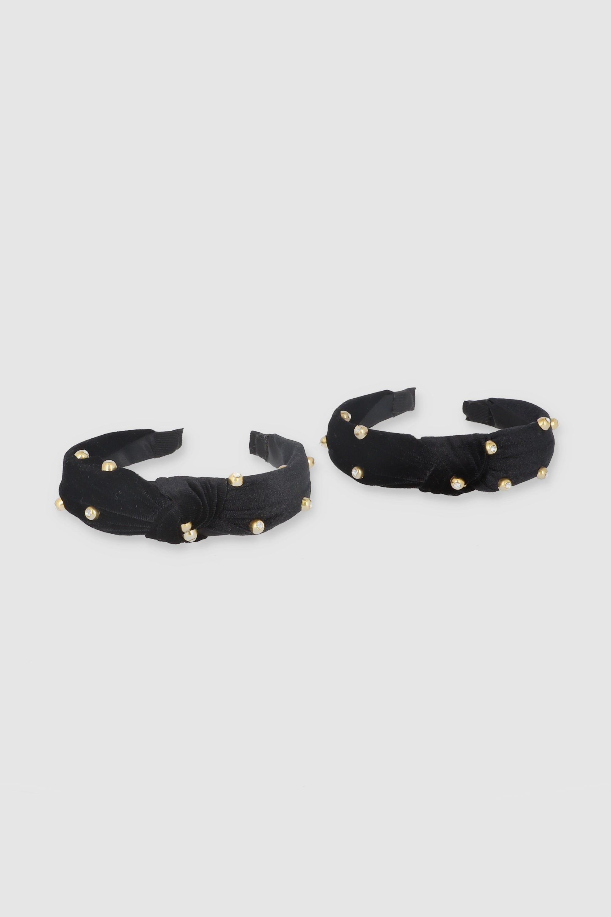 2 Diademas Velvet NEGRO