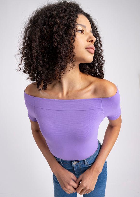 Bodysuit Liso Hombros Descubiertos