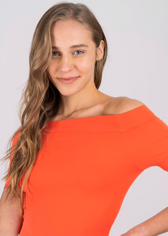 Bodysuit Liso Hombros Descubiertos