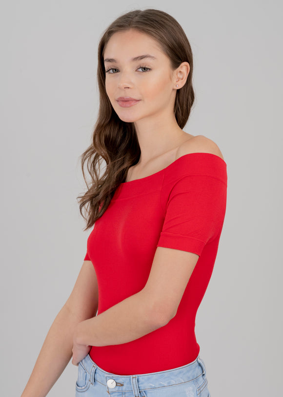 Bodysuit Liso Hombros Descubiertos