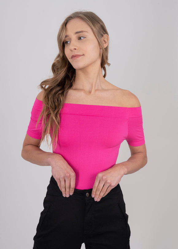 Bodysuit Liso Hombros Descubiertos