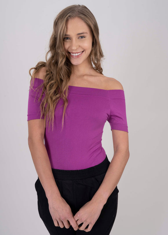 Bodysuit Liso Hombros Descubiertos