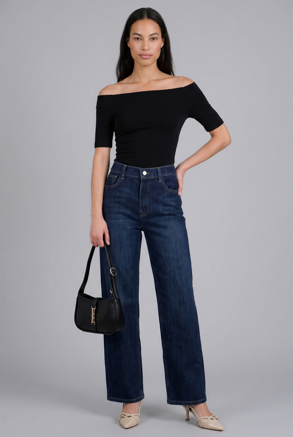 Bodysuit Liso Hombros Descubiertos