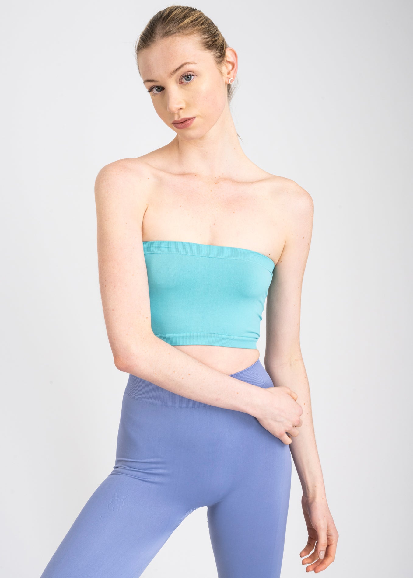 Top tubo liso AZUL