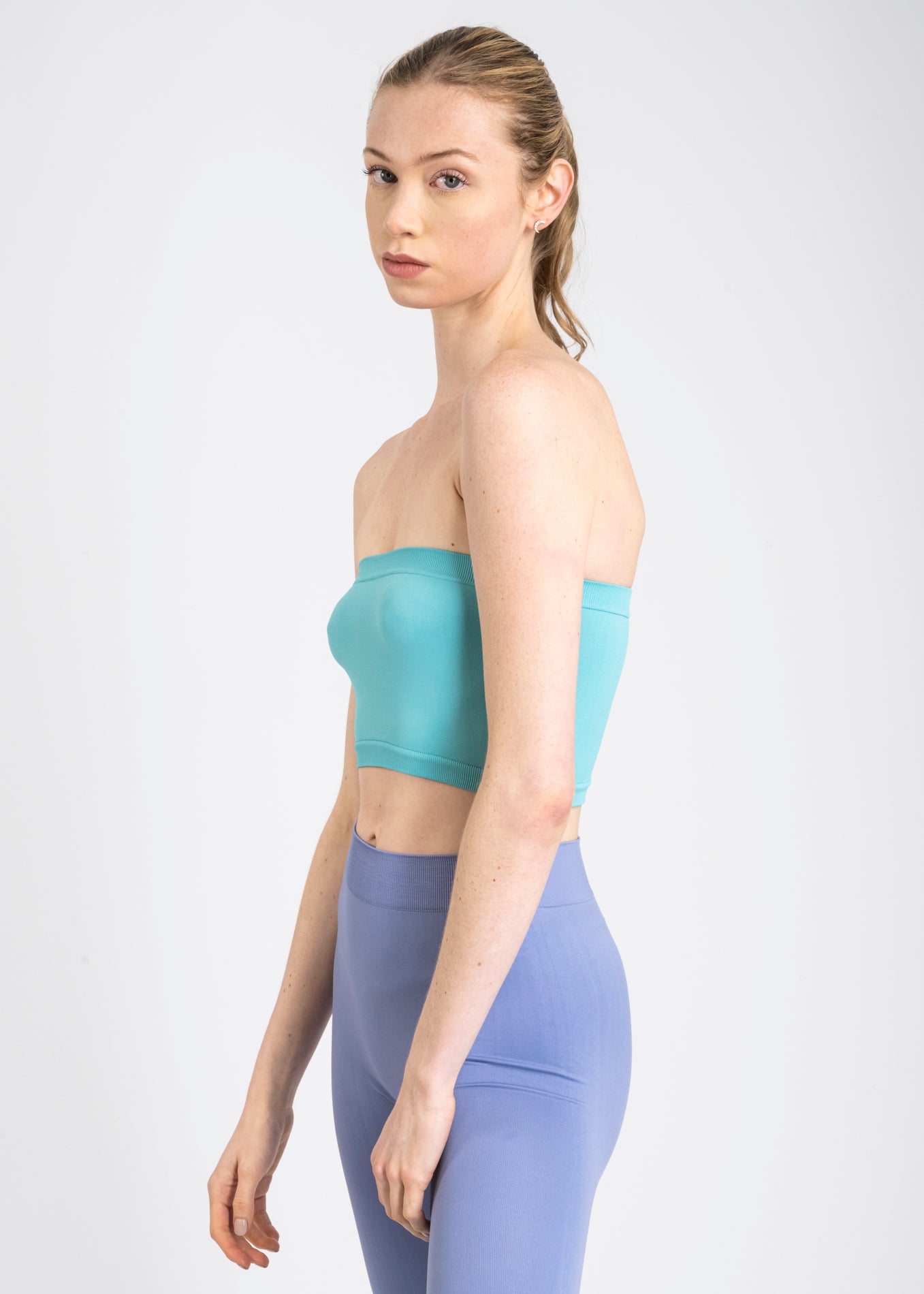 Top tubo liso AZUL