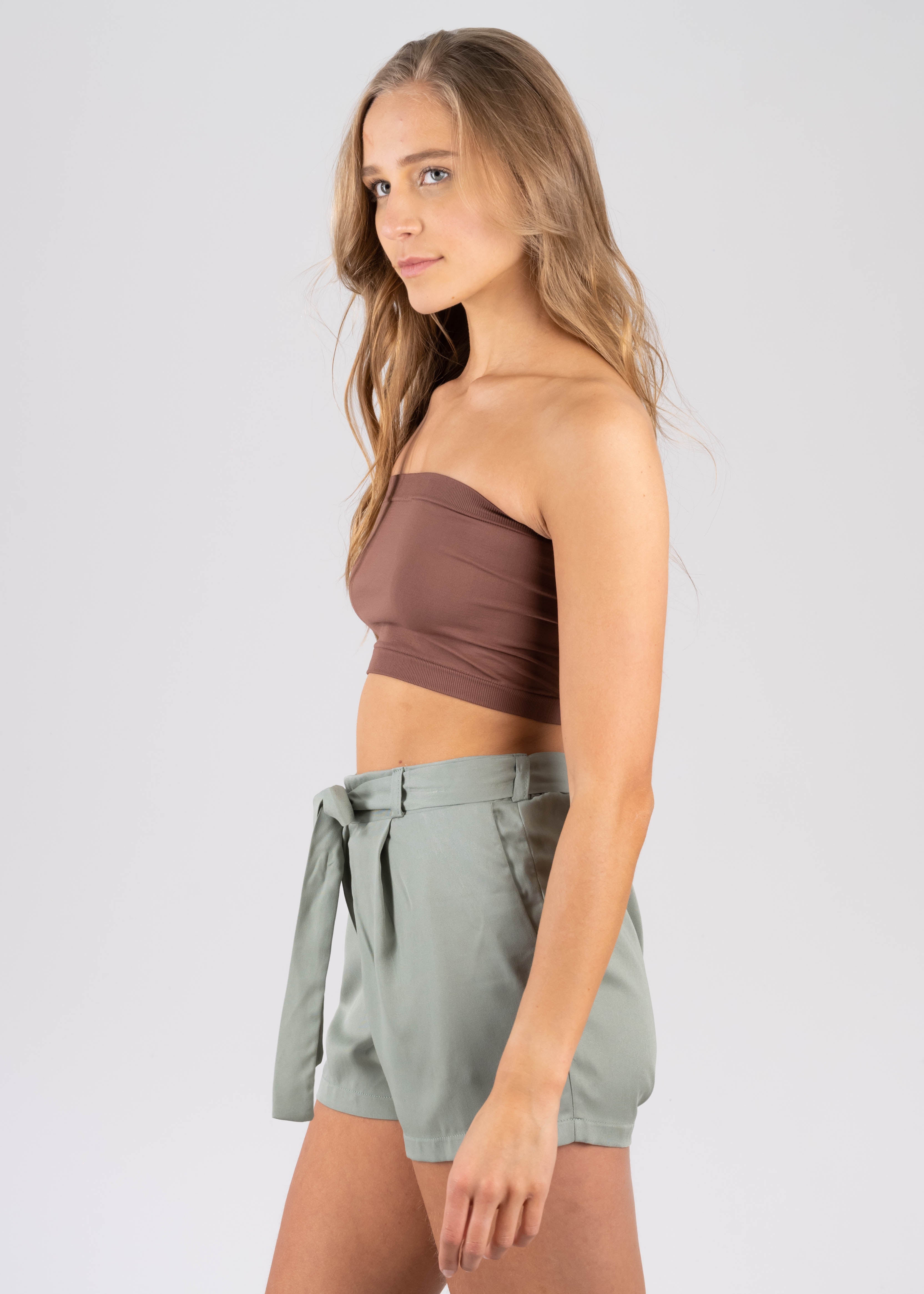 Top tubo liso CHOCOLATE