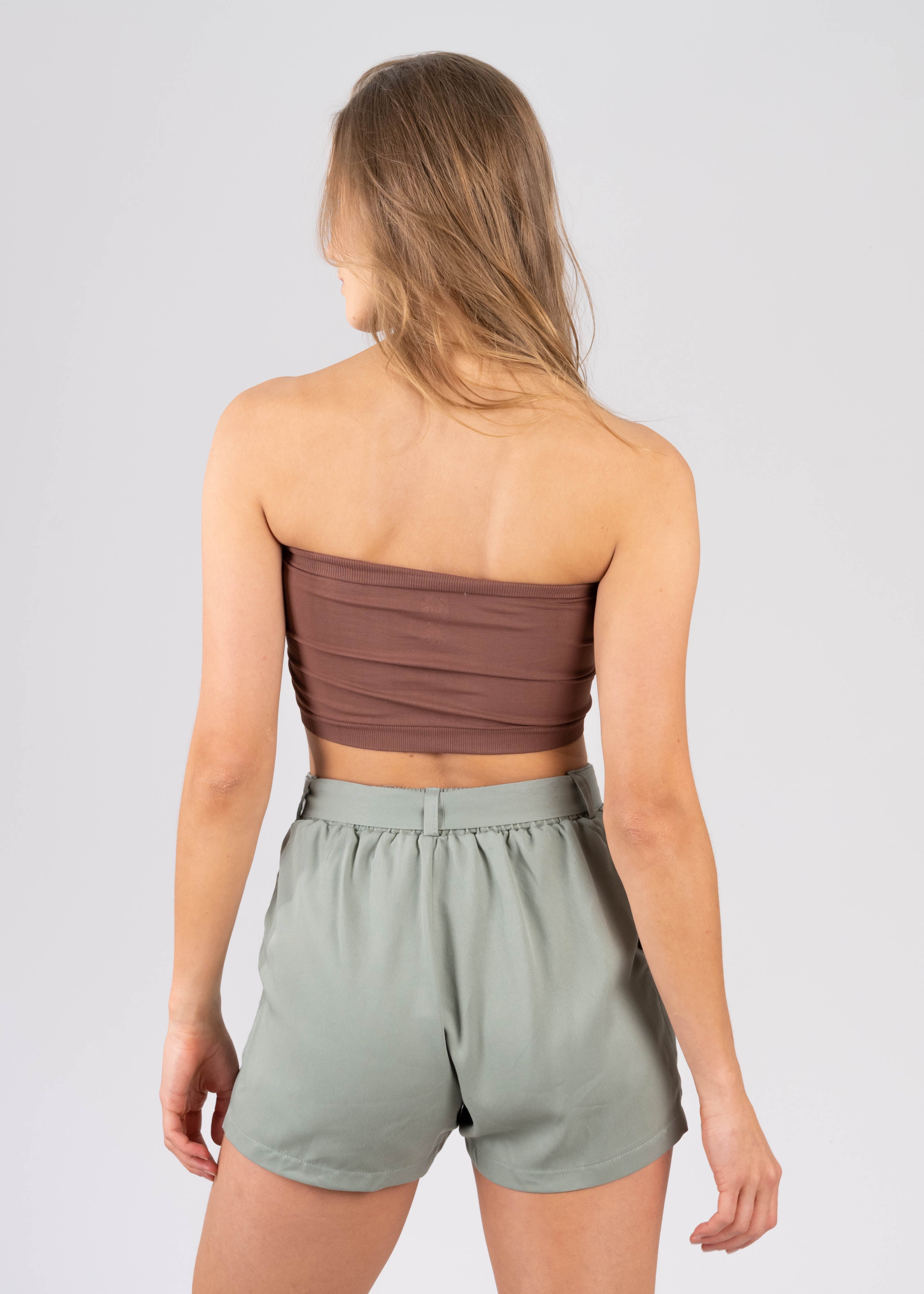 Top tubo liso CHOCOLATE