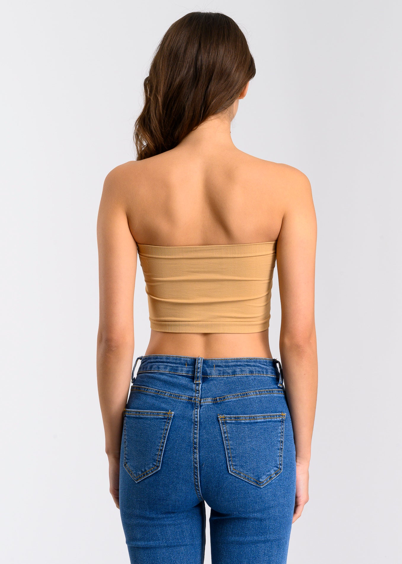 Top tubo liso KHAKI