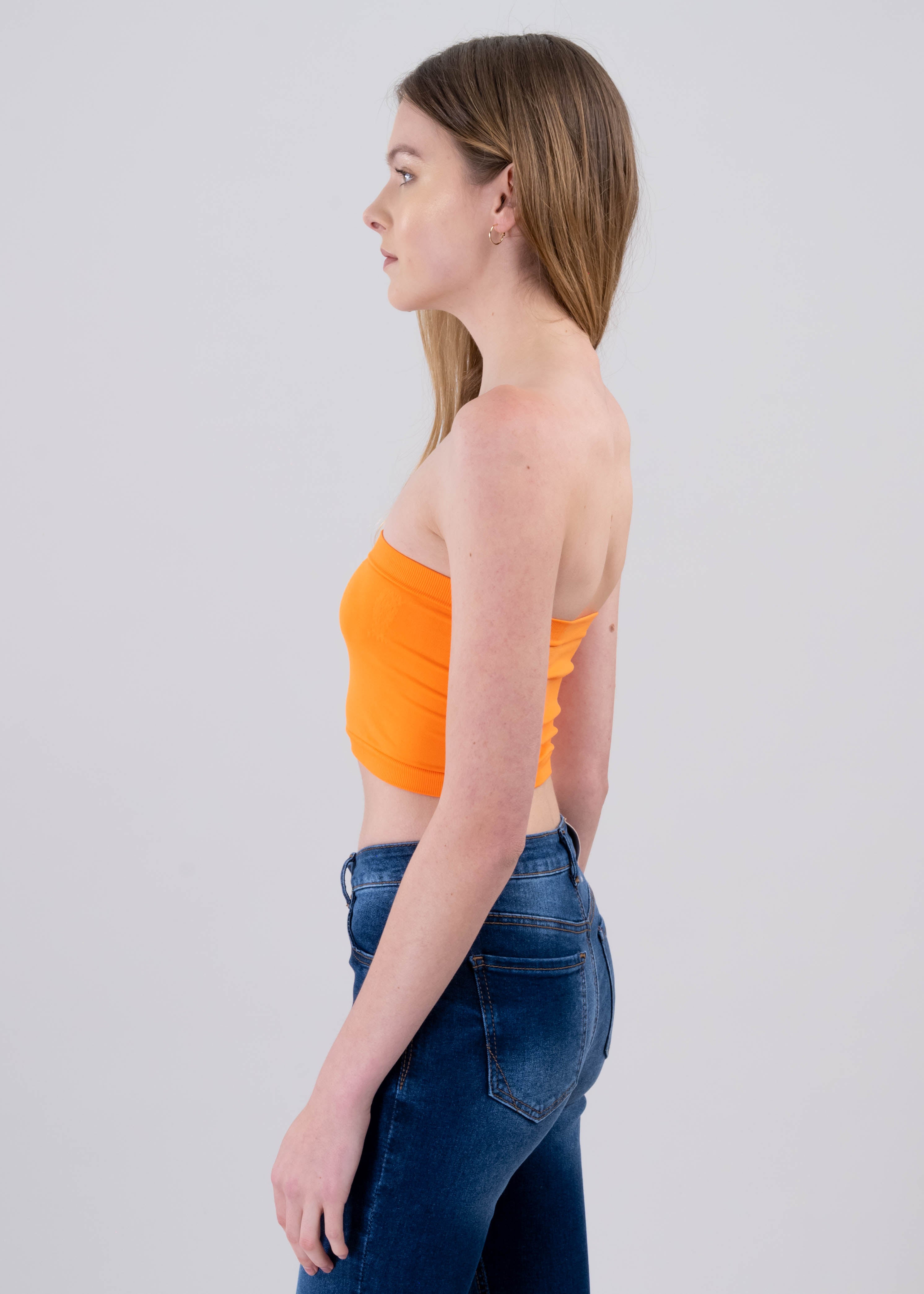 Top tubo liso NARANJA