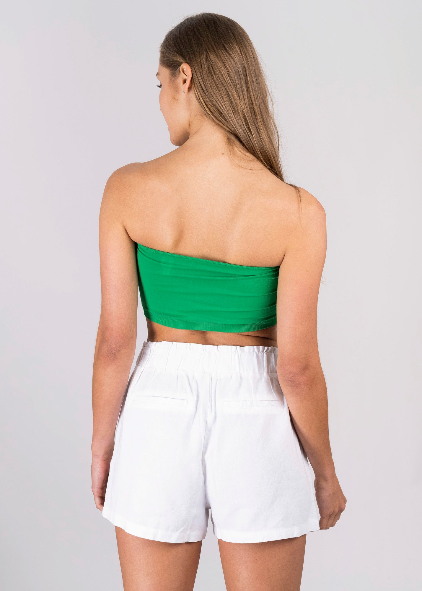 Top tubo liso VERDE