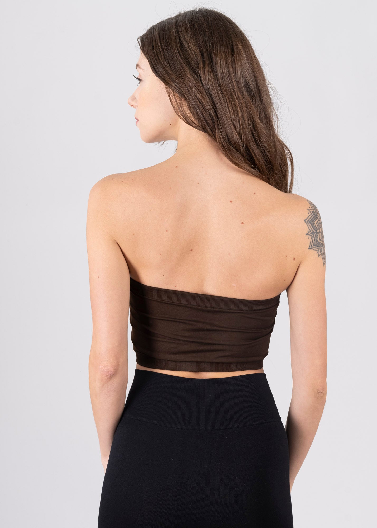 Top tubo liso CAFE OBSCURO