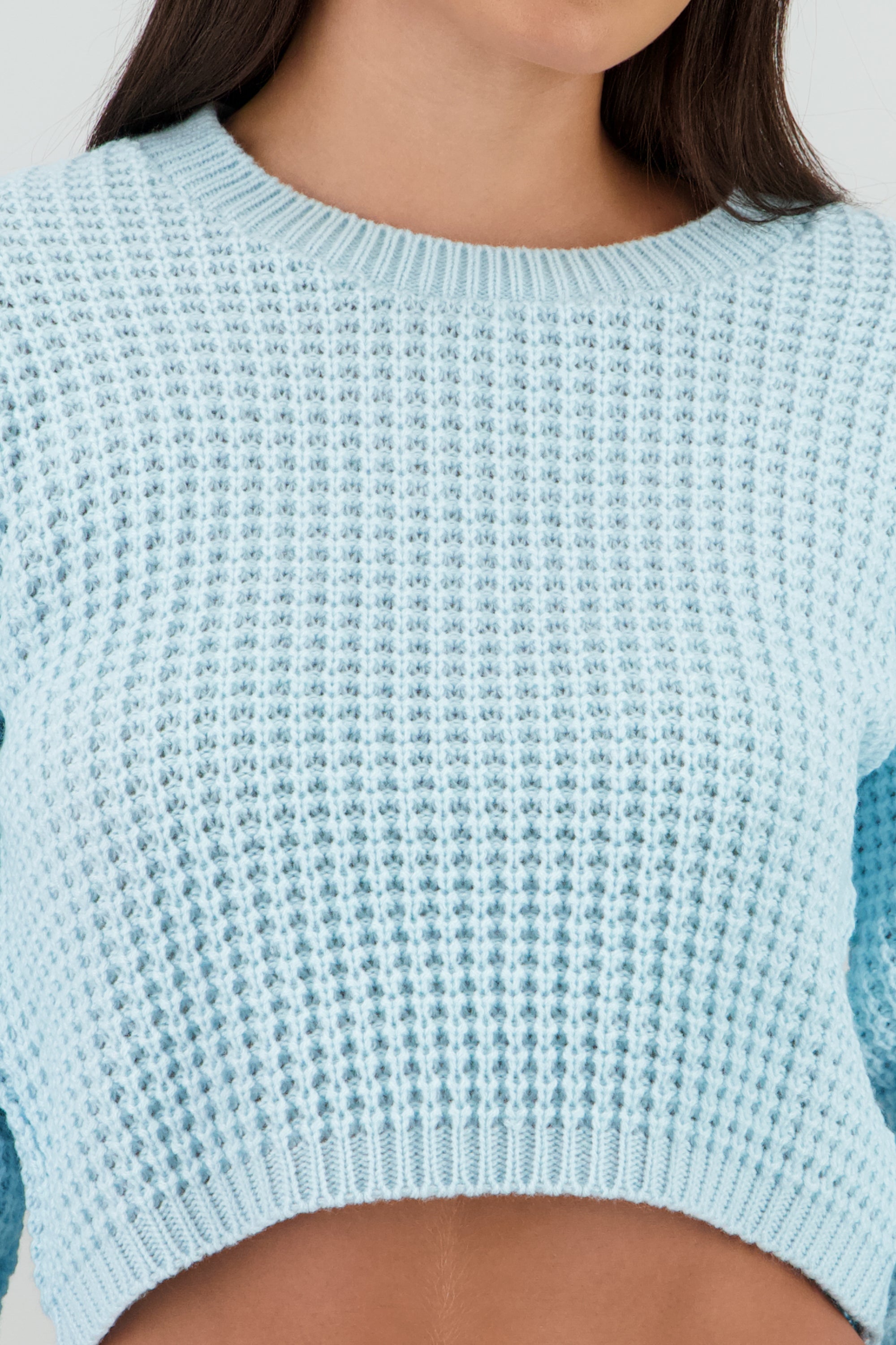 Suéter Tejido Ancho AZUL PASTEL