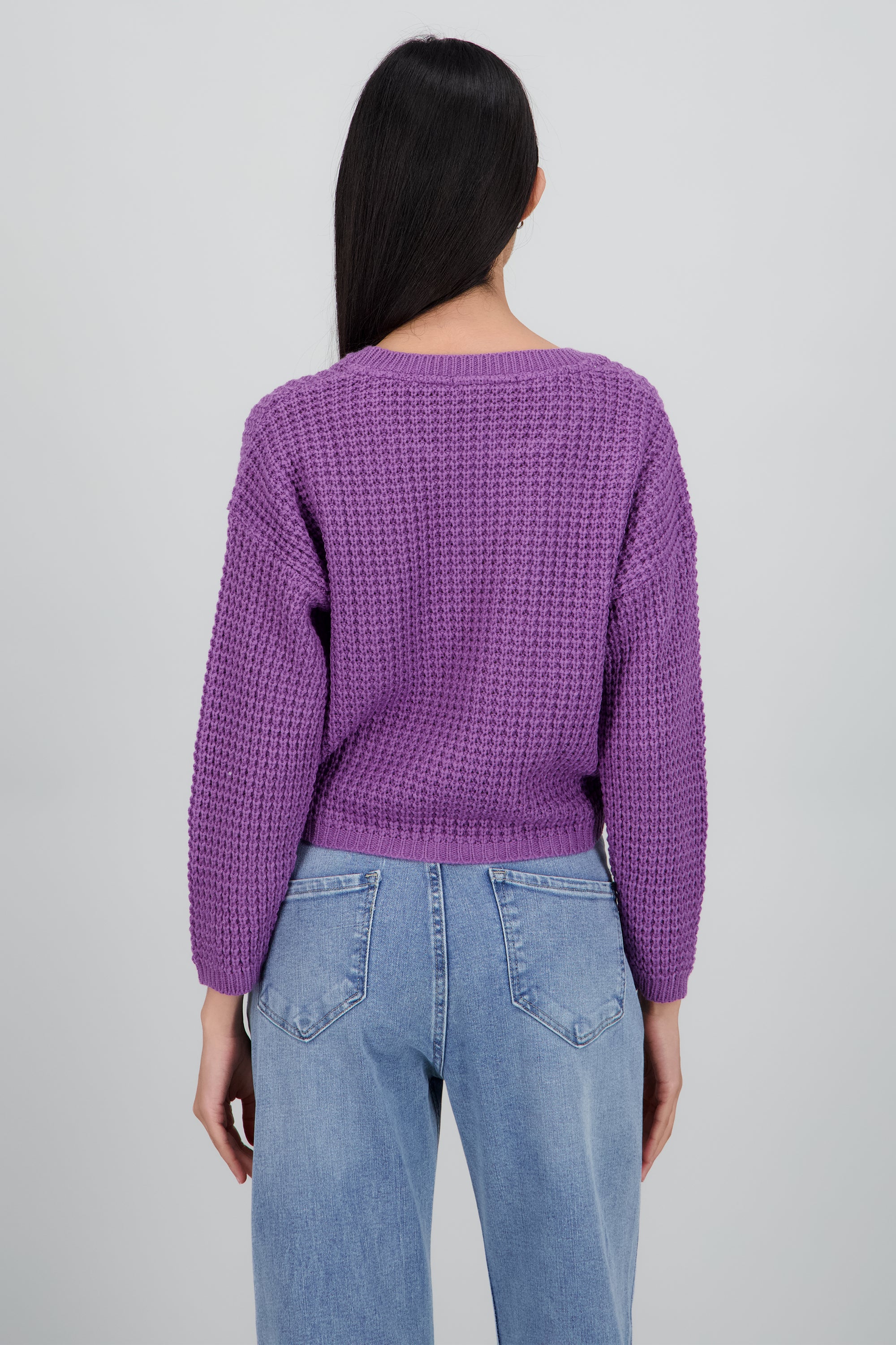 Suéter Tejido Ancho MORADO