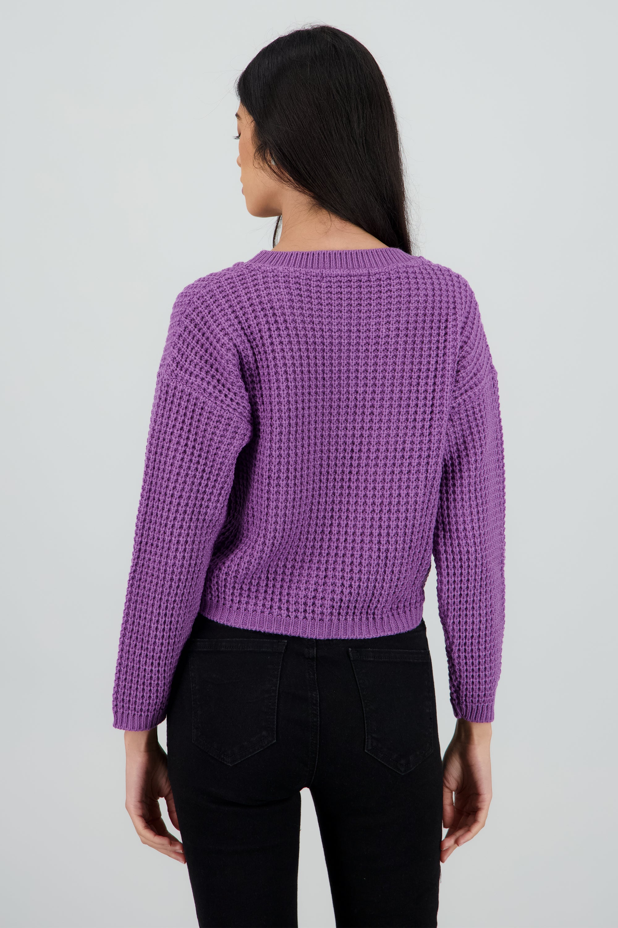 Suéter Tejido Ancho MORADO