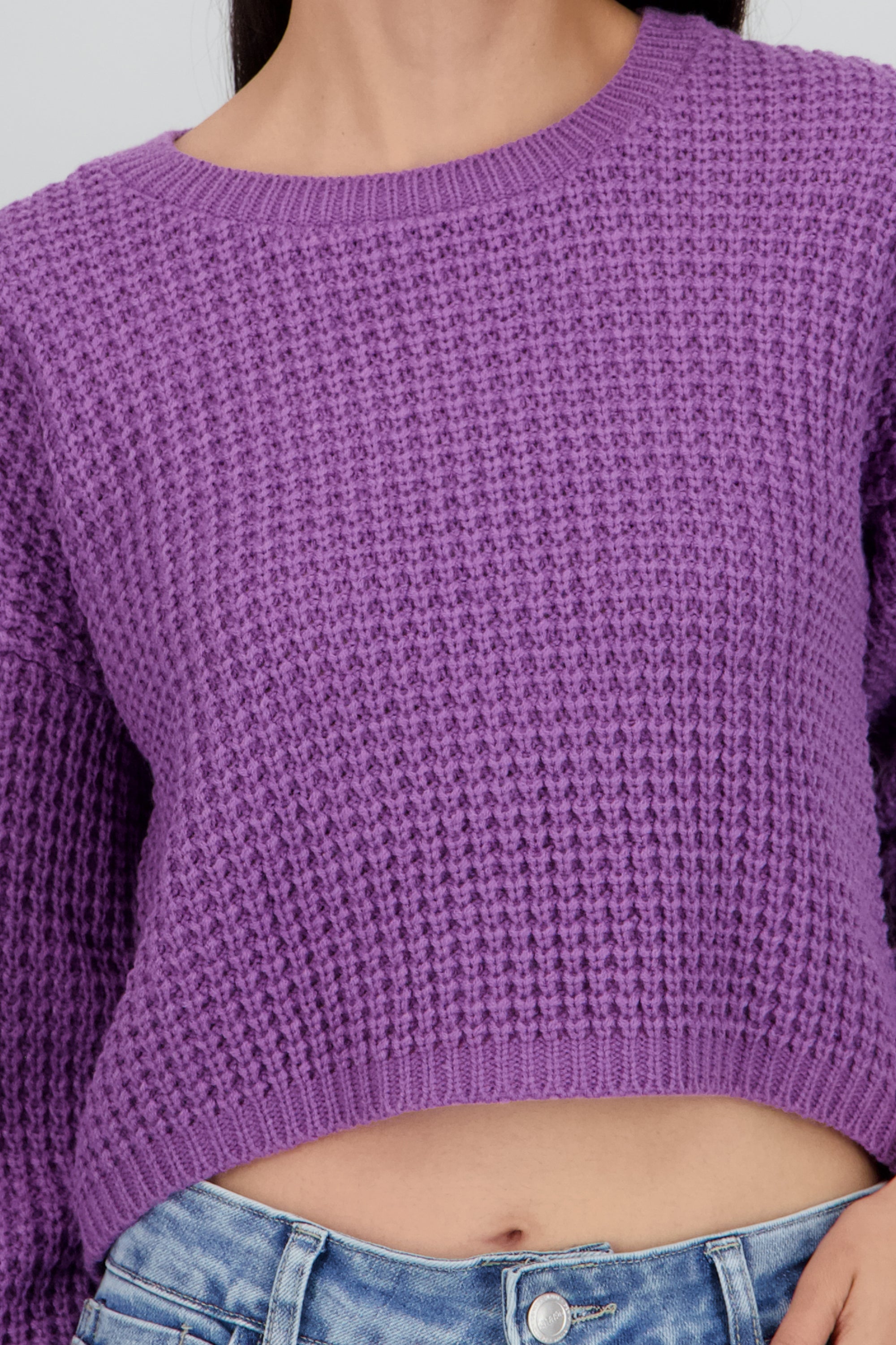 Suéter Tejido Ancho MORADO