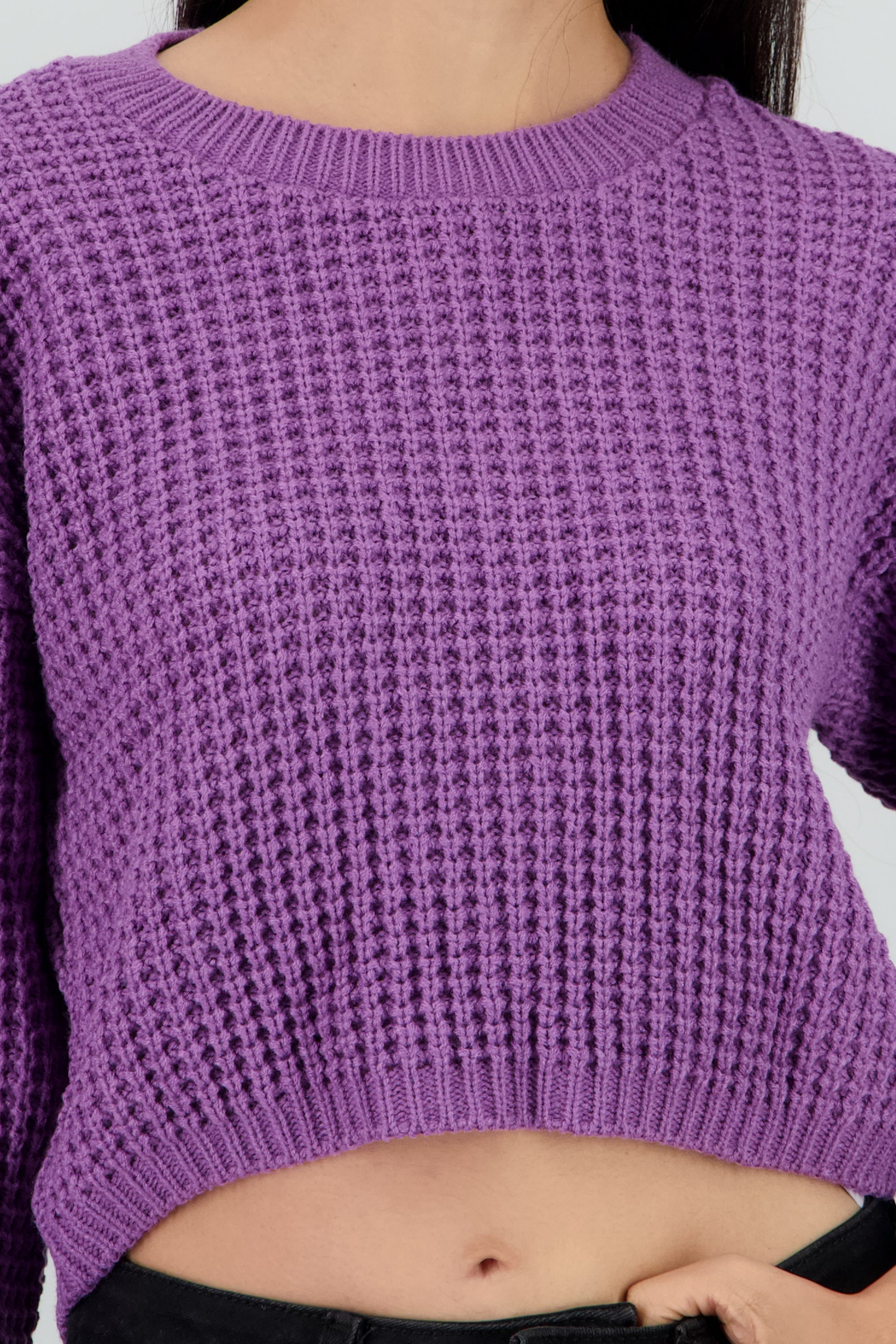 Suéter Tejido Ancho MORADO