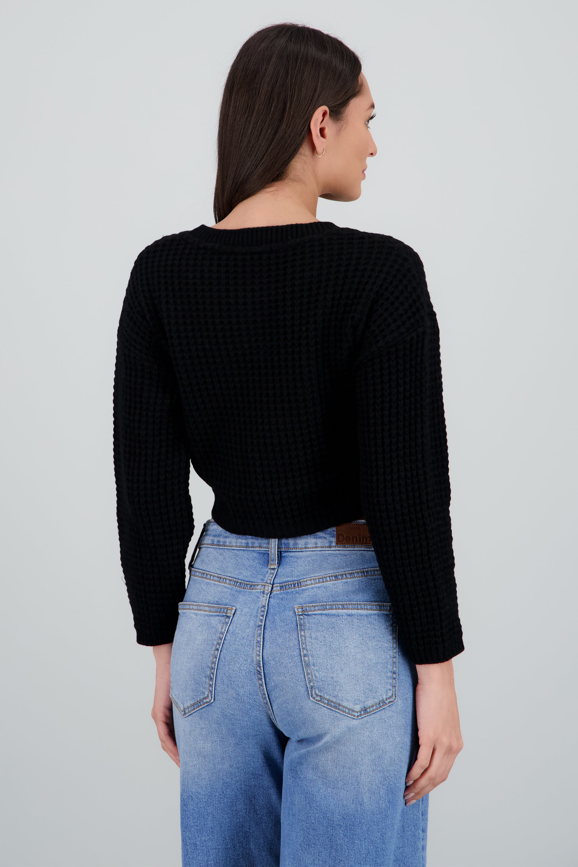 Suéter Tejido Ancho NEGRO