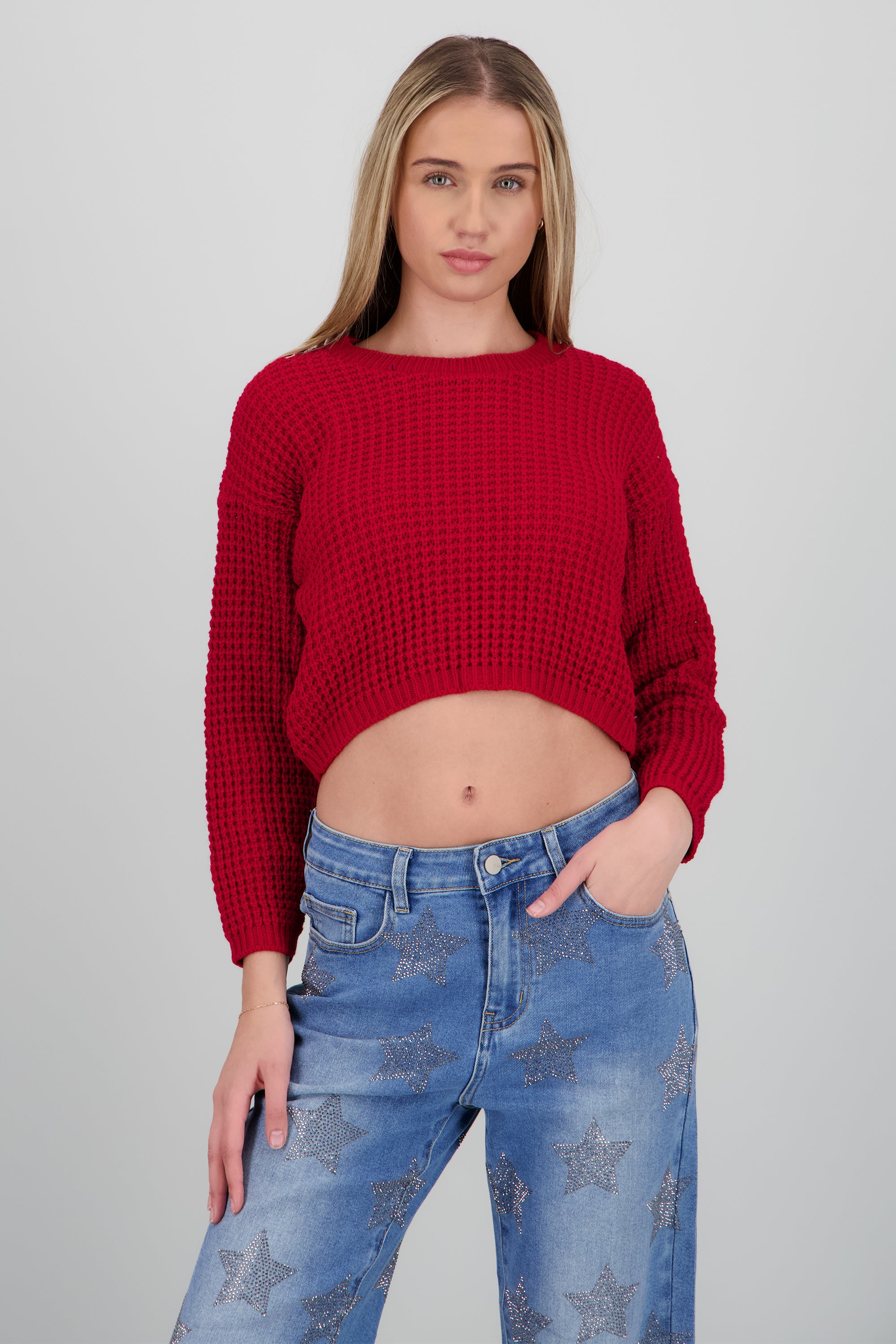 Suéter Tejido Ancho ROJO