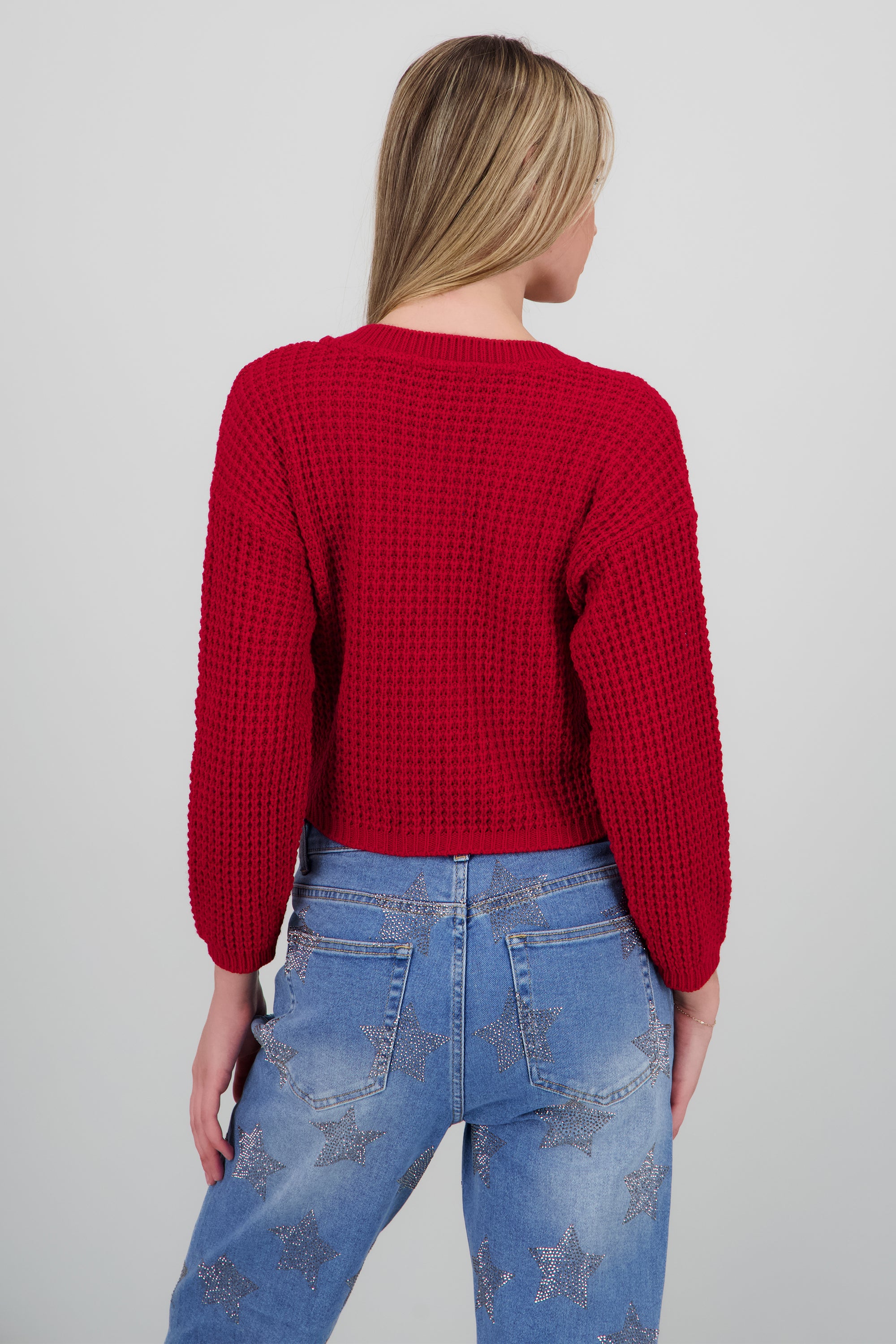 Suéter Tejido Ancho ROJO