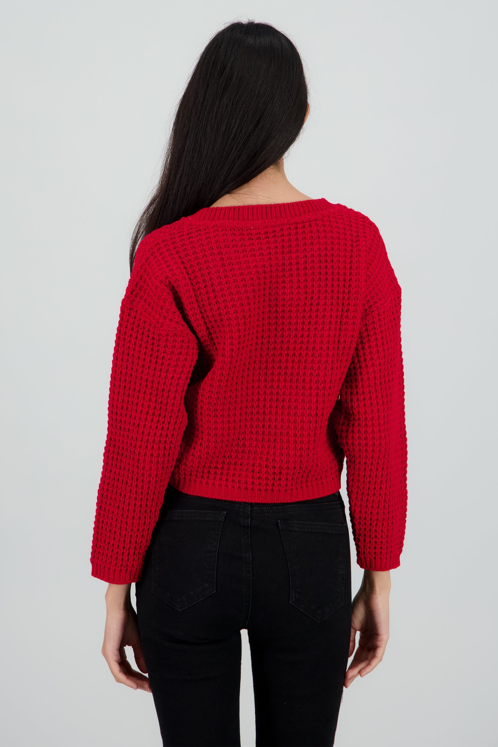 Suéter Tejido Ancho ROJO QUEMADO