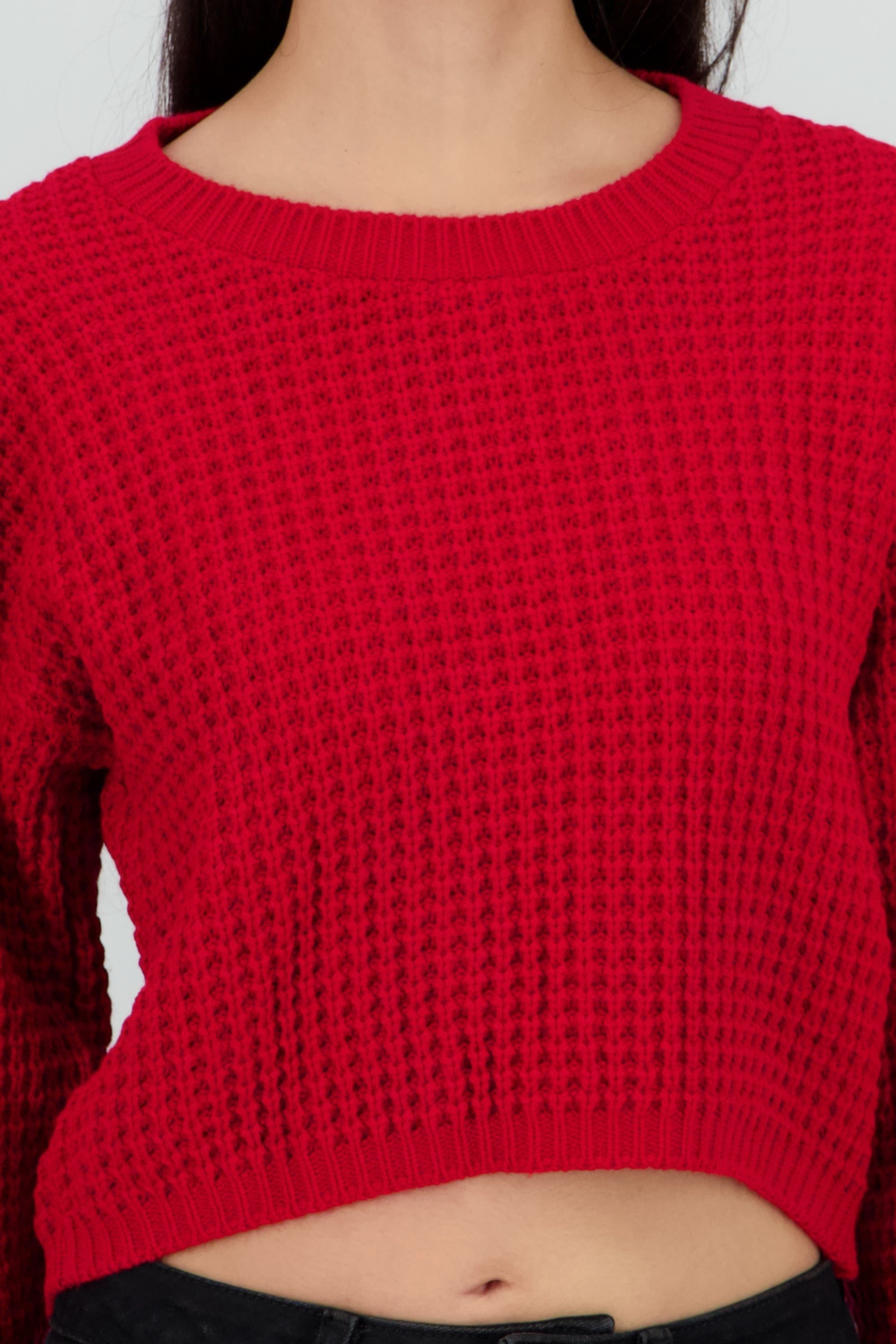 Suéter Tejido Ancho ROJO QUEMADO