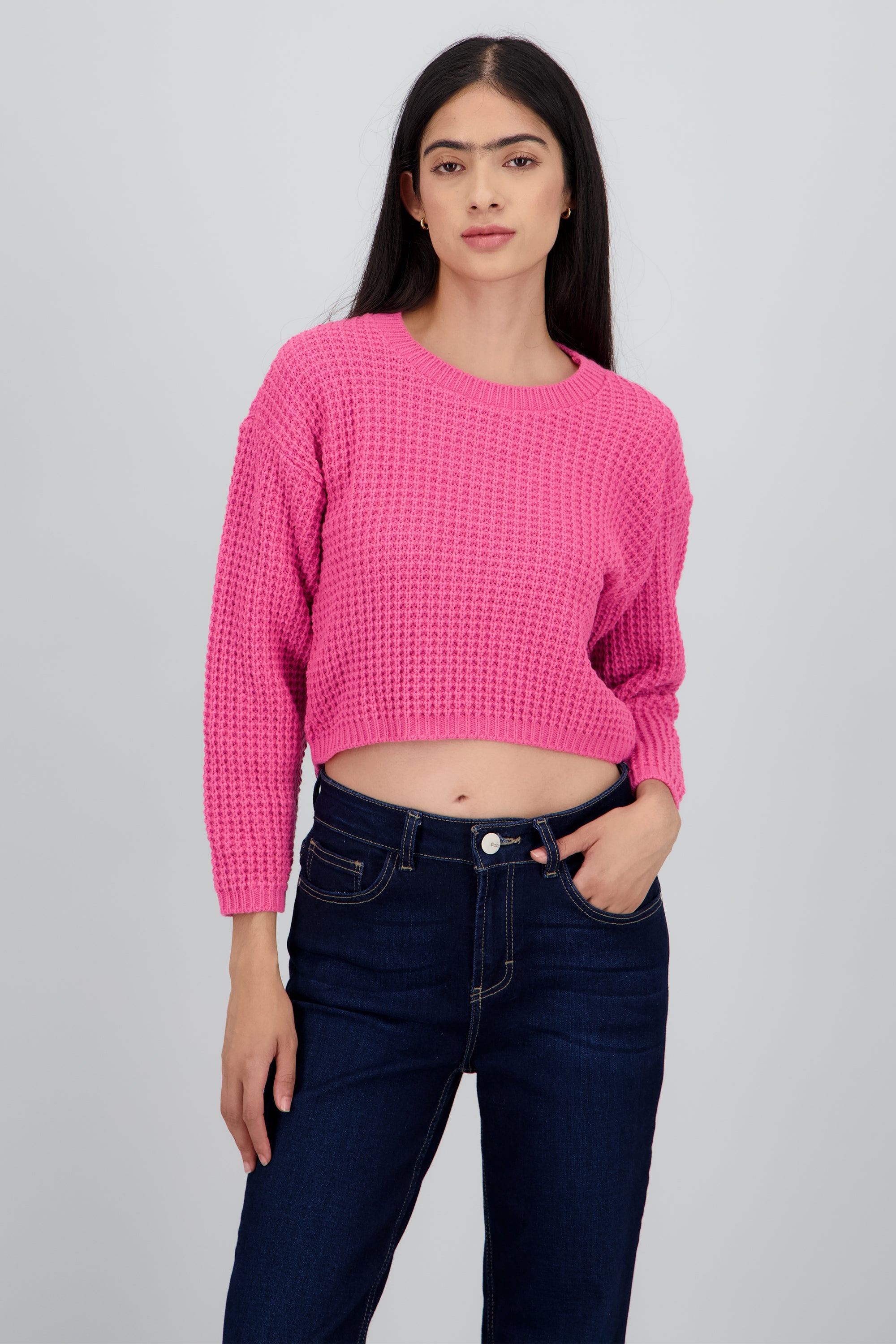 Suéter Tejido Ancho MAGENTA