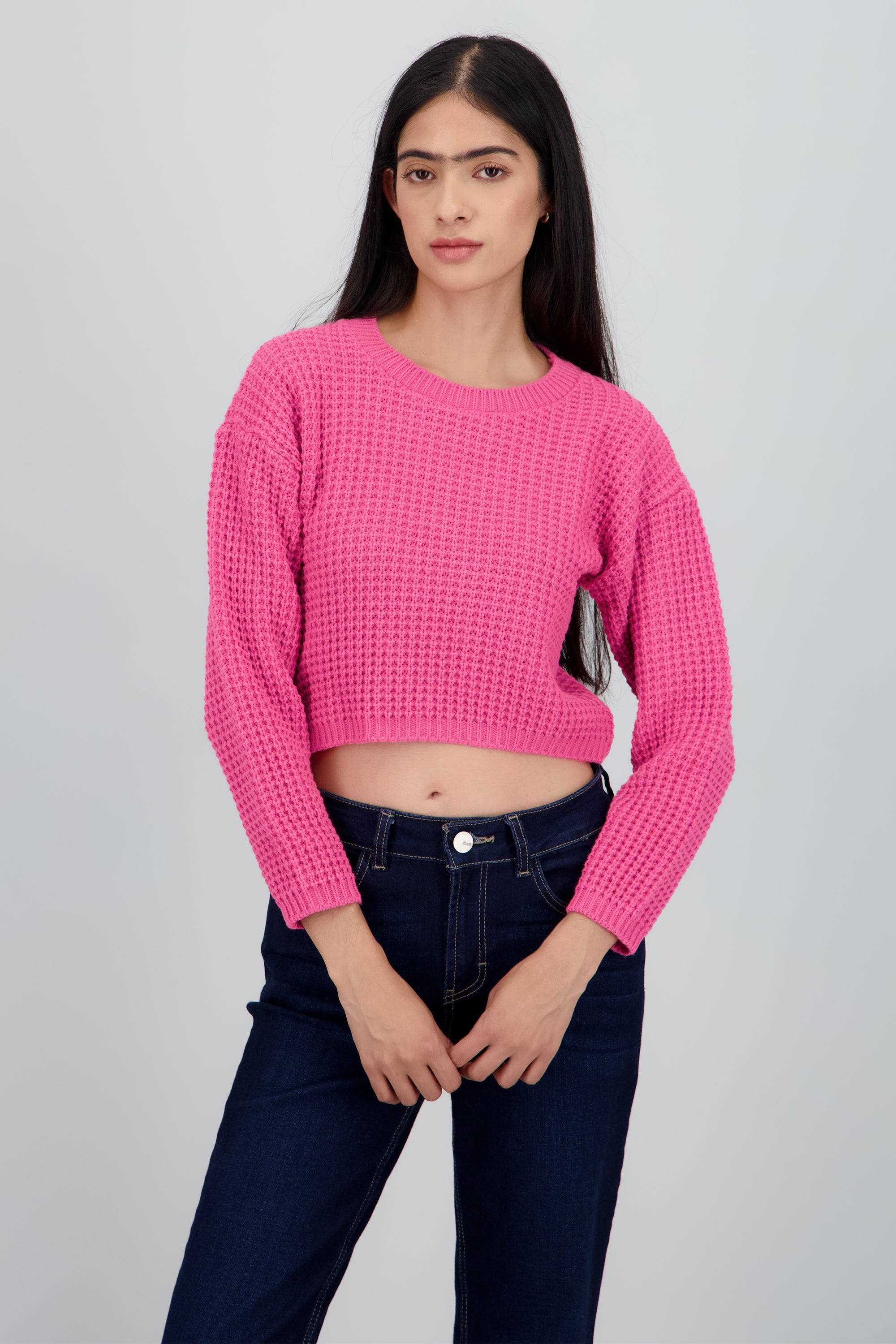 Suéter Tejido Ancho MAGENTA