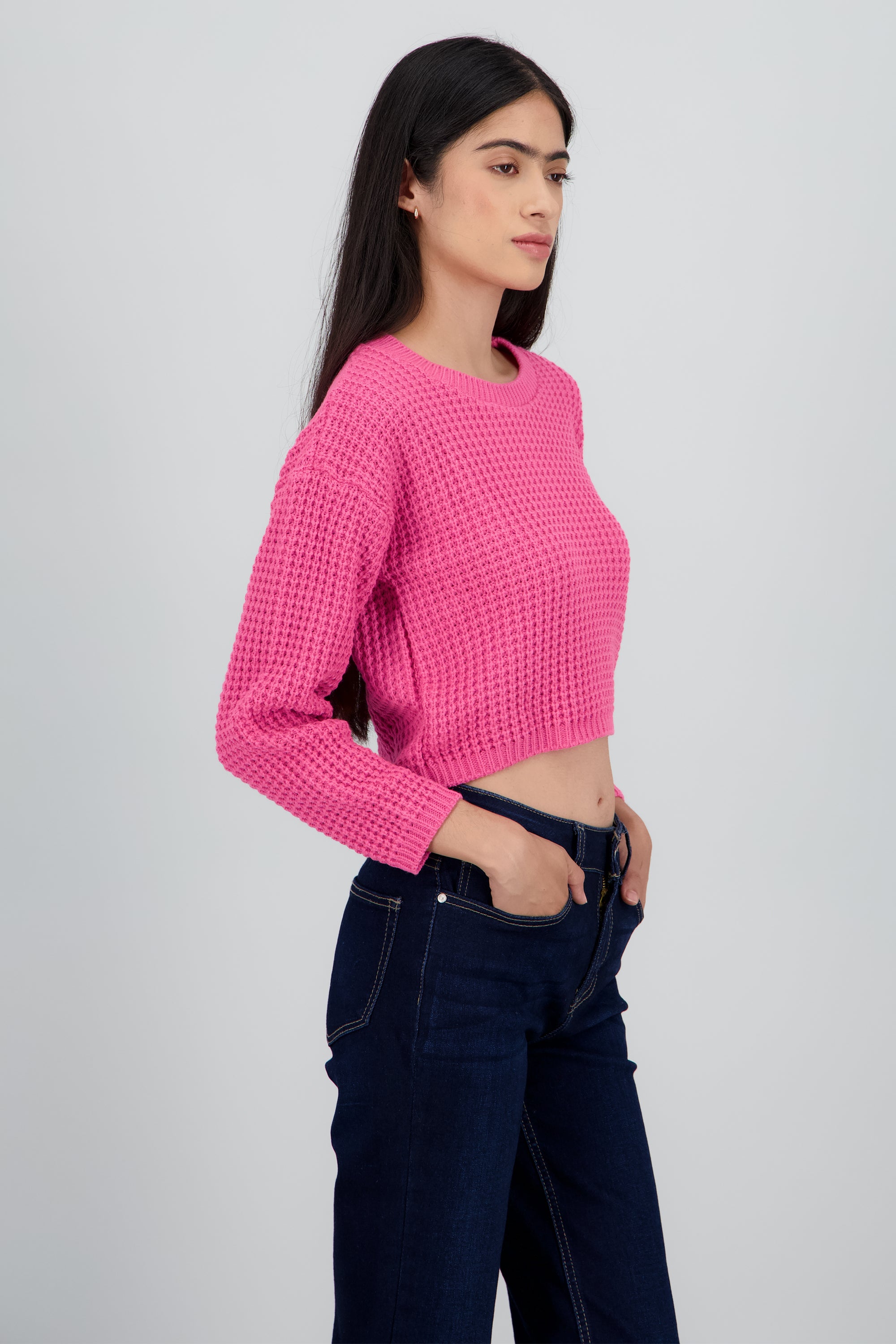 Suéter Tejido Ancho MAGENTA