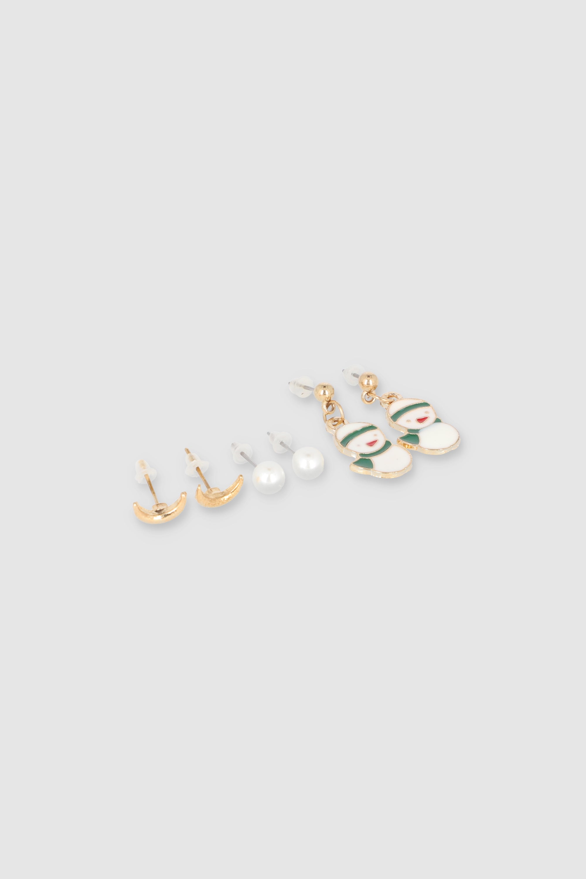 3Pr Aretes Santa VERDE COMBO
