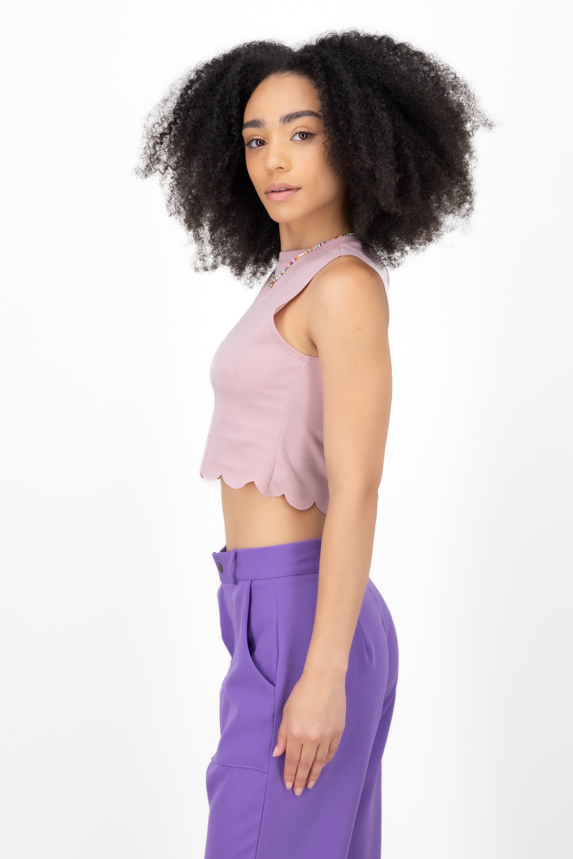 Top Crop Corte Láser BLUSH