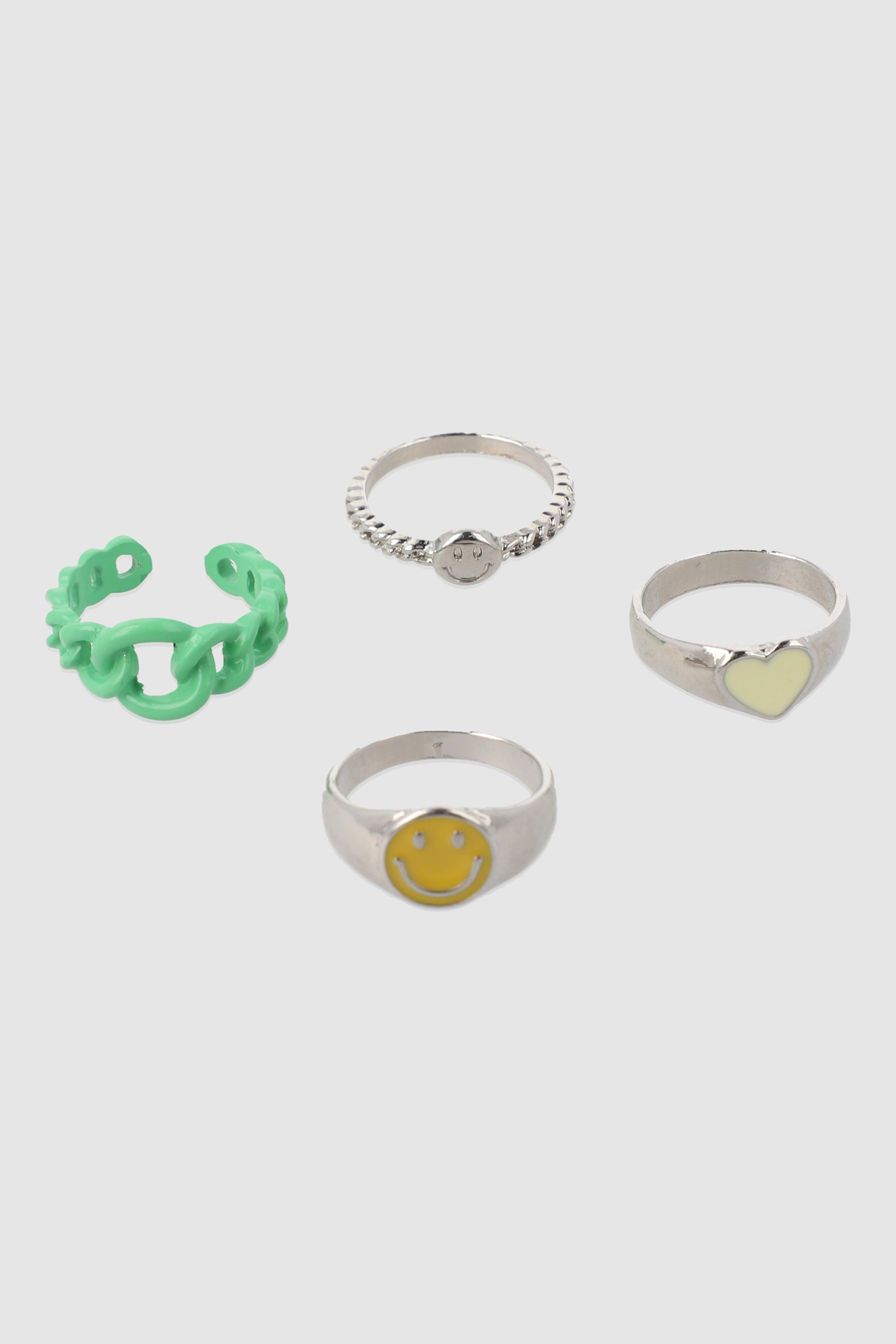 4 P Anillos Caritas PLATA