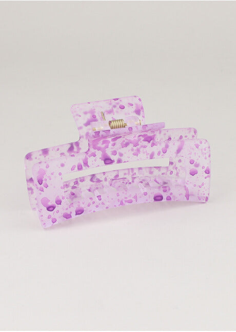 Pinza Rectangular Acuarela MORADO