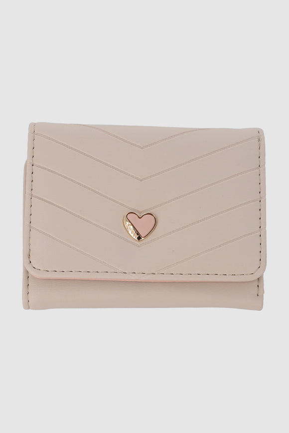 cartera chevron corazon