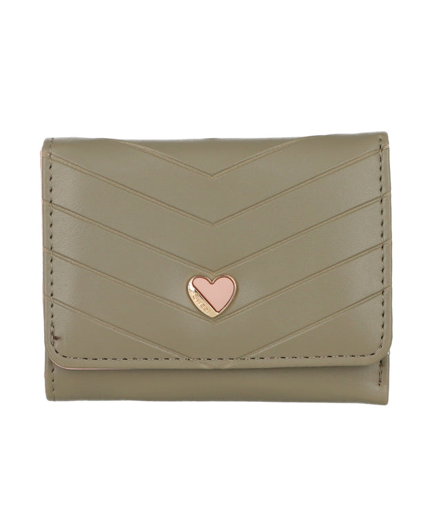 cartera chevron corazon