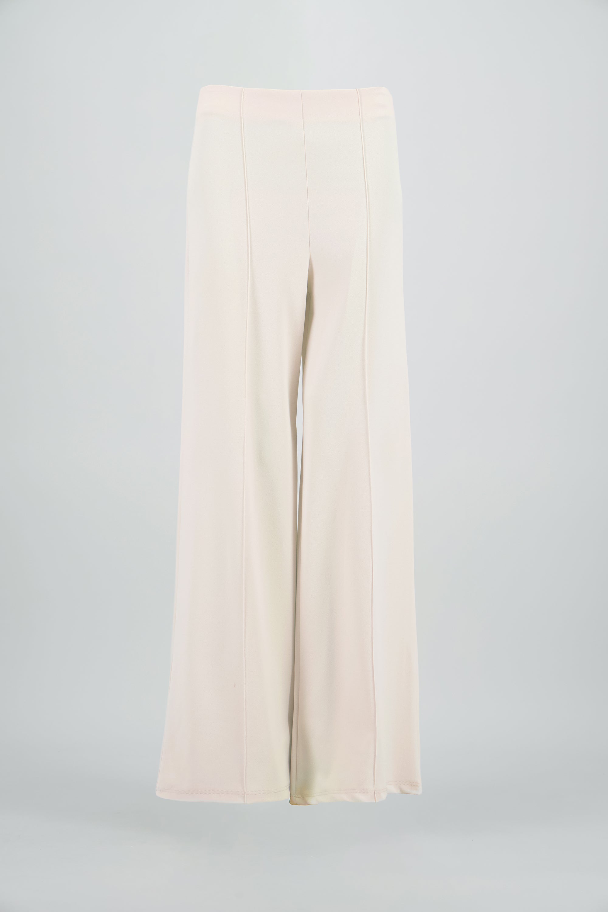 Pantalón Wide Leg Cintura Alta Costuras