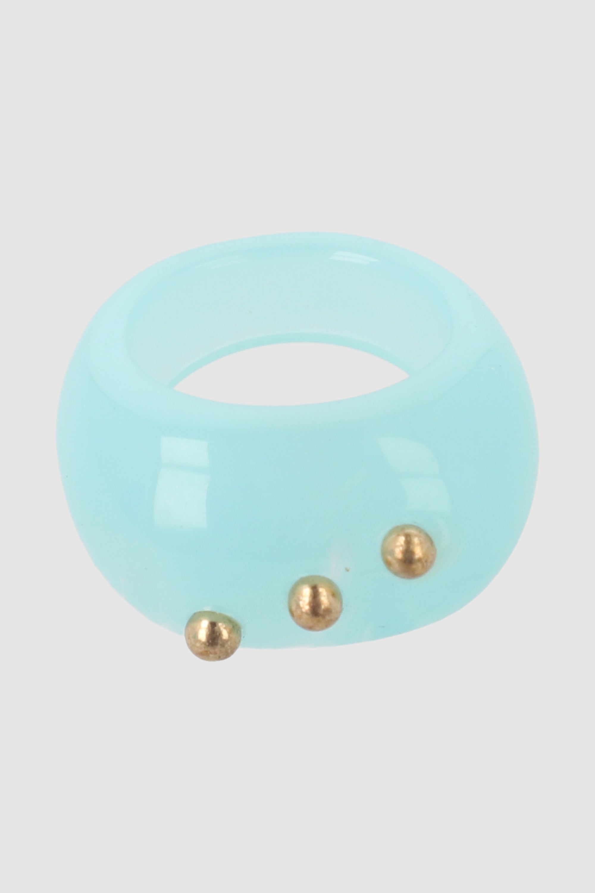 Anillo Acrilico Puntitos AZUL