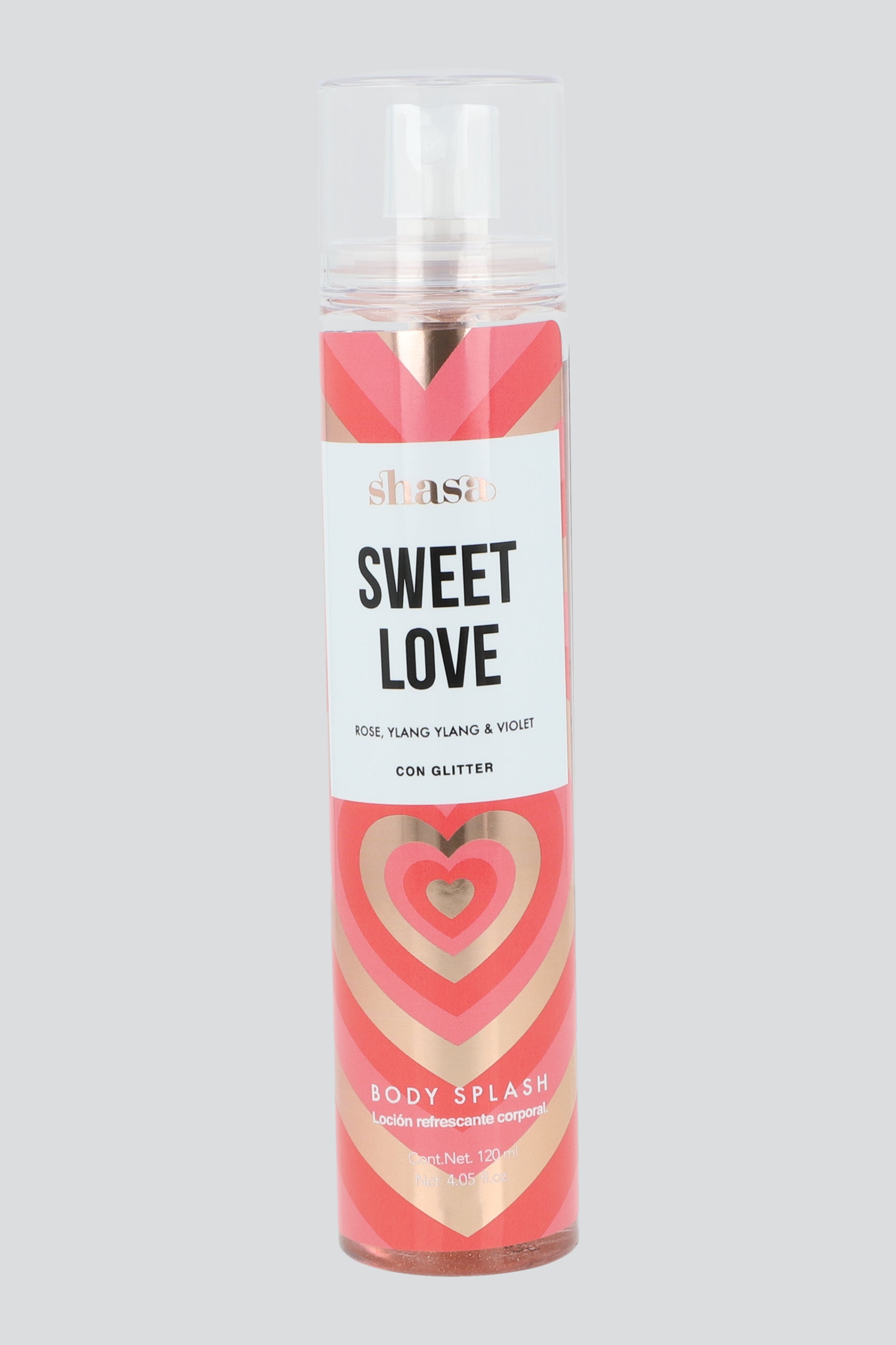 Body splash glitter Sweet Love ROSA