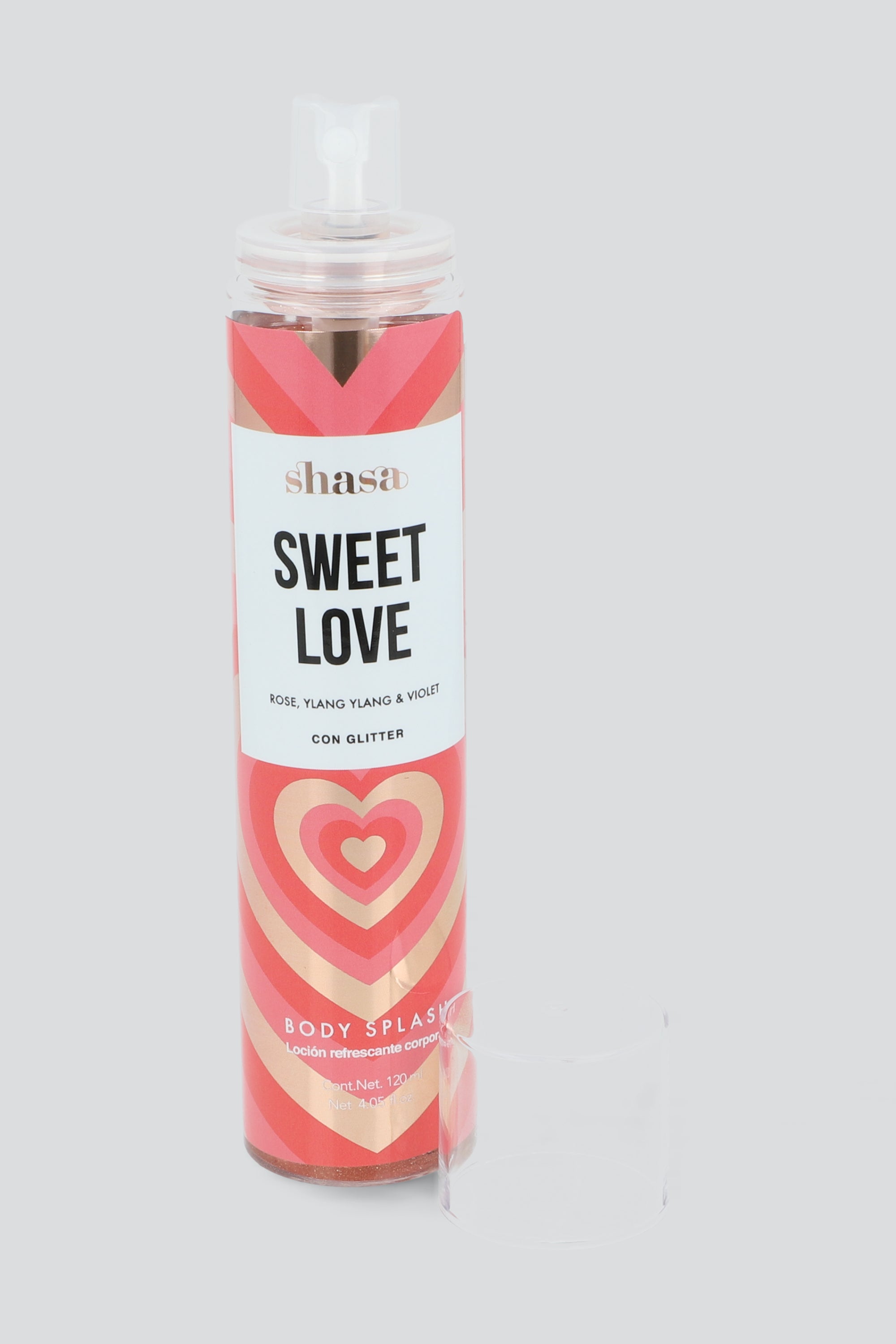 Body splash glitter Sweet Love ROSA
