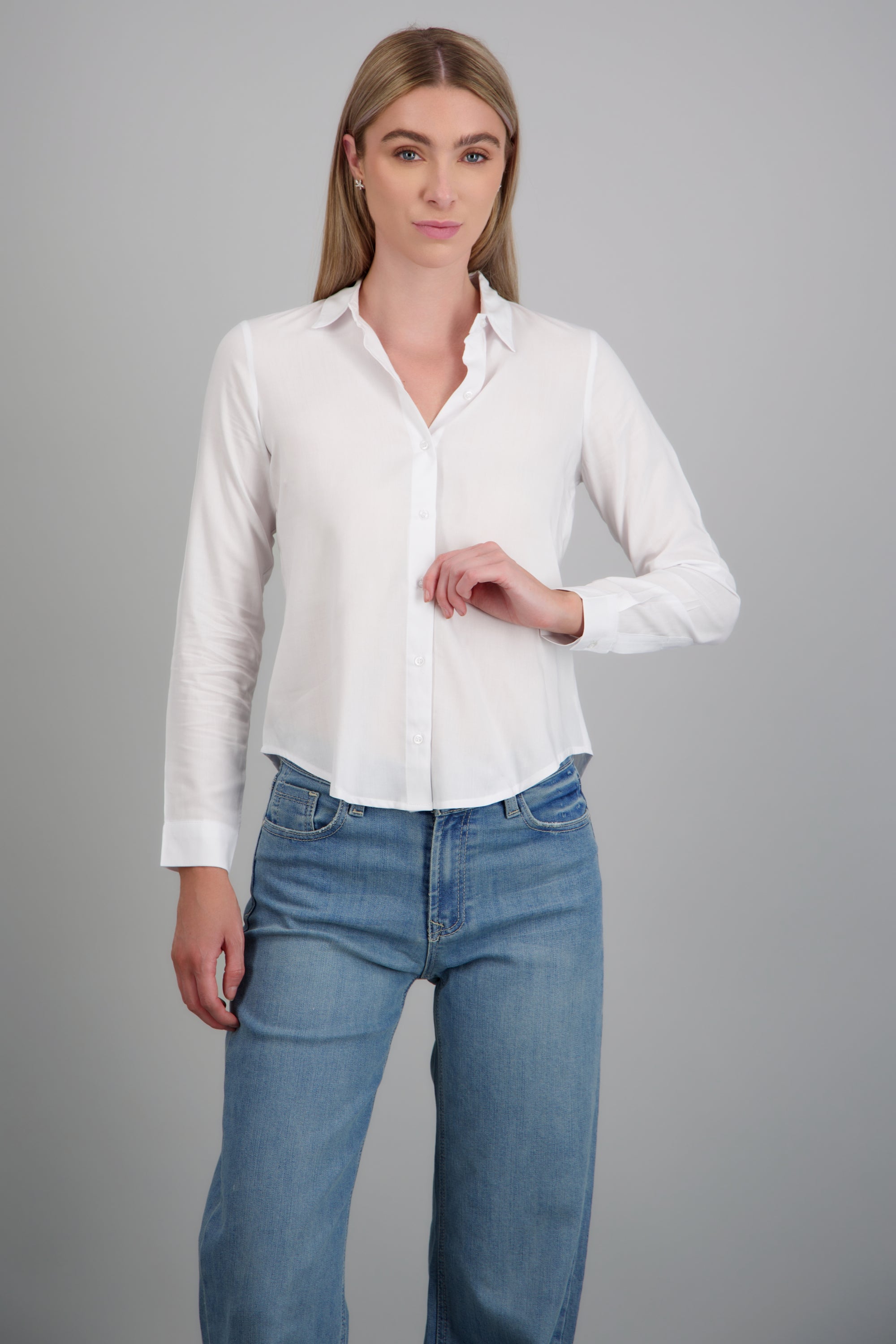 CAMISA M/L BOTONES BLANCO